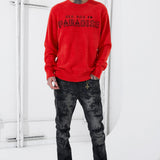 Plush Crewneck Sweater (Red)