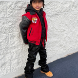 Kids Smoke & Mirrors Varsity Jacket (Bred)