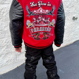 Kids Smoke & Mirrors Varsity Jacket (Bred)