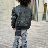 Kids Sinister Bomber Jacket (Black)