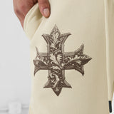 Paradise Tour Stacked Sweatpants (Khaki)