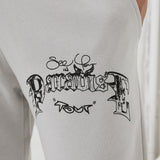 Paradise Tour Stacked Sweatpants (Light Grey)
