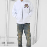 Paradise Pictures Zip Up Hoodie (White)