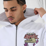 Paradise Pictures Zip Up Hoodie (White)