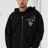 Butterfly Effect Zip Up Hoodie (Black)