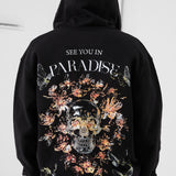 Butterfly Effect Zip Up Hoodie (Black)
