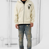 Butterfly Effect Zip Up Hoodie (Cream)