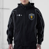 Hooligan Hooded Track Jacket (Black)