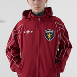 Hooligan Hooded Track Jacket (Wine)