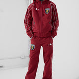 Hooligan Hooded Track Jacket (Wine)