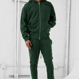SYIP Tonal Zip Up Hoodie (Dark Olive)