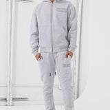 SYIP Tonal Zip Up Hoodie (Heather Grey)