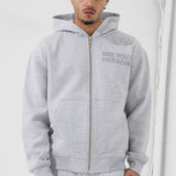 SYIP Tonal Zip Up Hoodie (Heather Grey)