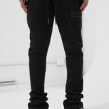 SYIP Tonal Stacked Sweatpants (Black)