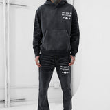 Paradise Stacked Heavyweight Sweatpants (Black)