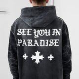 Paradise Heavyweight Pullover Hoodie (Black)