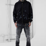 Forbidden Fruit Zip Up Hoodie (Black Shadow)