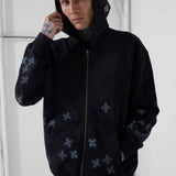 Forbidden Fruit Zip Up Hoodie (Black Shadow)