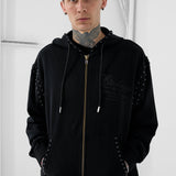 Icon Zip Up Hoodie (Jet Black)