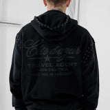 Icon Zip Up Hoodie (Jet Black)