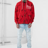 Icon Zip Up Hoodie (Red)