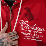 Icon Zip Up Hoodie (Red)