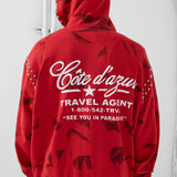Icon Zip Up Hoodie (Red)