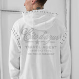 Icon Zip Up Hoodie (White)
