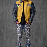Smoke & Mirrors Varsity Jacket (Mustard)