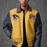 Smoke & Mirrors Varsity Jacket (Mustard)