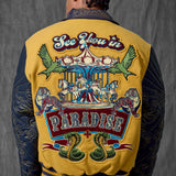 Smoke & Mirrors Varsity Jacket (Mustard)