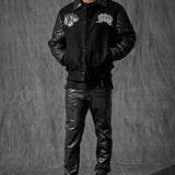 Smoke & Mirrors Varsity Jacket (Noir)