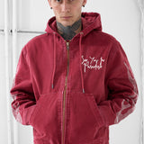 Eternal Flame Hooded Work Jacket (Brick)