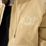 Eternal Flame Hooded Work Jacket (Cream)