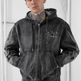 Eternal Flame Hooded Work Jacket (Vintage Charcoal)