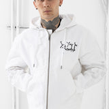 Eternal Flame Hooded Work Jacket (White)