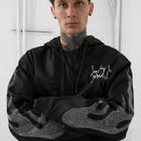 Eternal Flame Hooded Work Jacket (Black)