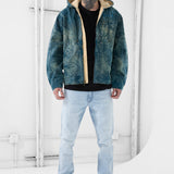 Ashes to Ashes Hooded Work Jacket (Patina Teal)