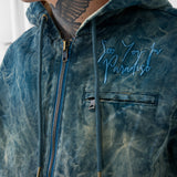 Ashes to Ashes Hooded Work Jacket (Patina Teal)
