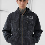 Ashes to Ashes Hooded Work Jacket (Vintage Black)