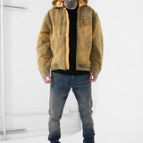 Ashes to Ashes Hooded Work Jacket (Wheat)