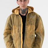 Ashes to Ashes Hooded Work Jacket (Wheat)