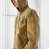 Ashes to Ashes Hooded Work Jacket (Wheat)