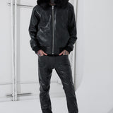 Inferno Full Zip Bomber Jacket (Black)