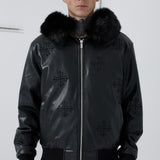 Inferno Full Zip Bomber Jacket (Black)