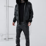 Inferno Full Zip Bomber Jacket (Black)