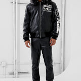 Crooklyn Hooded Bomber Jacket (Black)