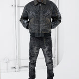 Immortal Full Zip Bomber Jacket (Black)