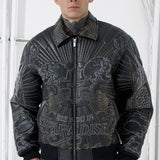 Immortal Full Zip Bomber Jacket (Black)