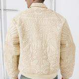 Immortal Full Zip Bomber Jacket (Khaki)